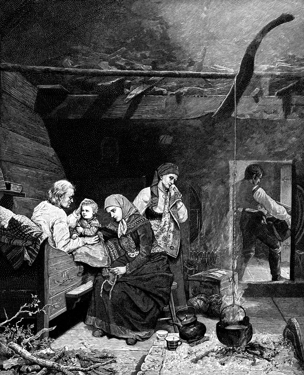 The Grandfathers Blessing, mitten av 1800-talet 1882 av Unbekannt