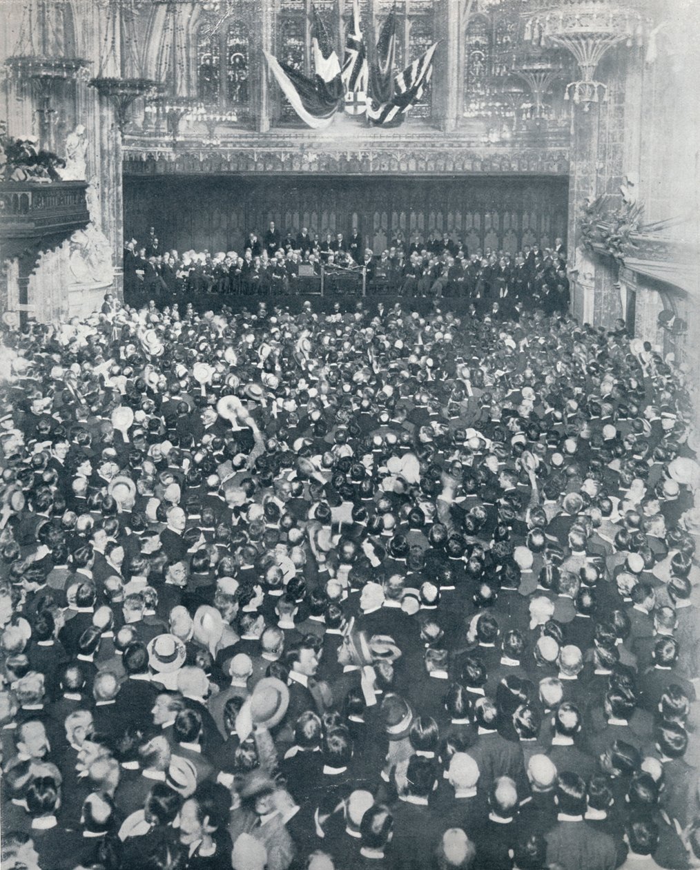 Det stora rekryteringsmötet i London Guildhall, 1914 av Unbekannt