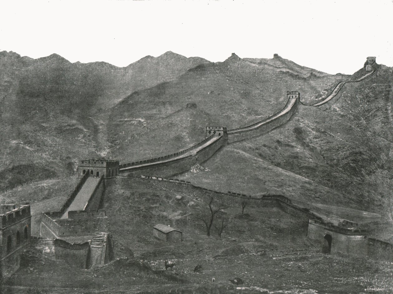 The Great Wall, Pekin, Kina, 1895. av Unbekannt
