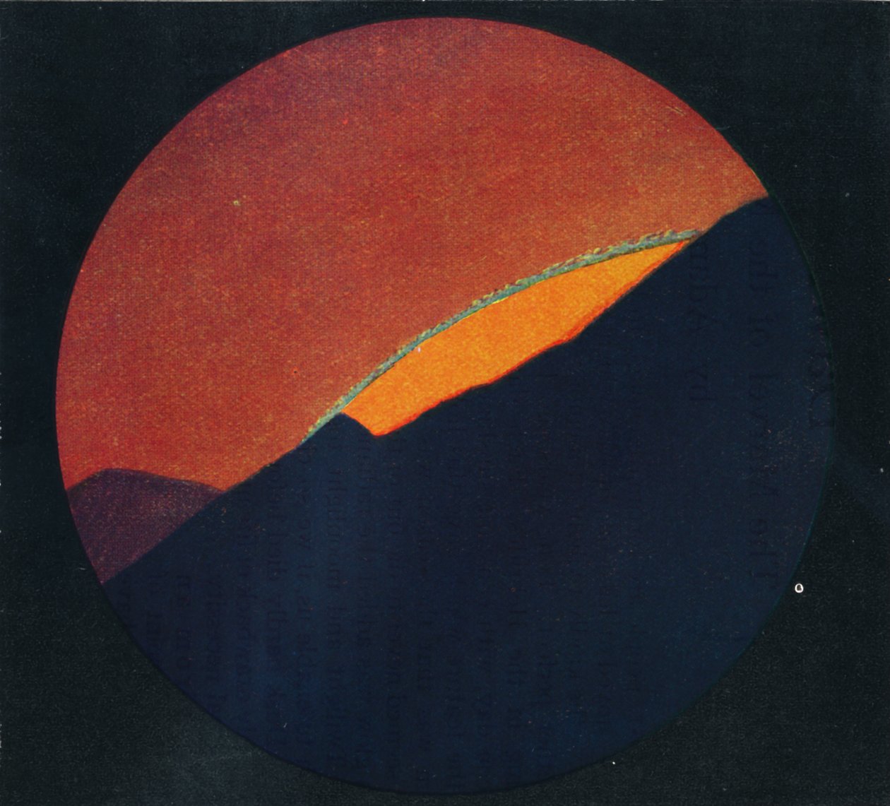 Den gröna blixten vid solnedgången, sällsynt prismatisk färg bryts av atmosfären, c1935 av Unbekannt