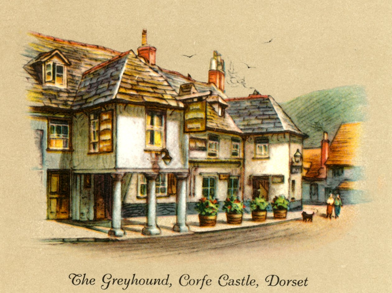 Vinthunden, Corfe Castle, Dorset, 1936. av Unbekannt