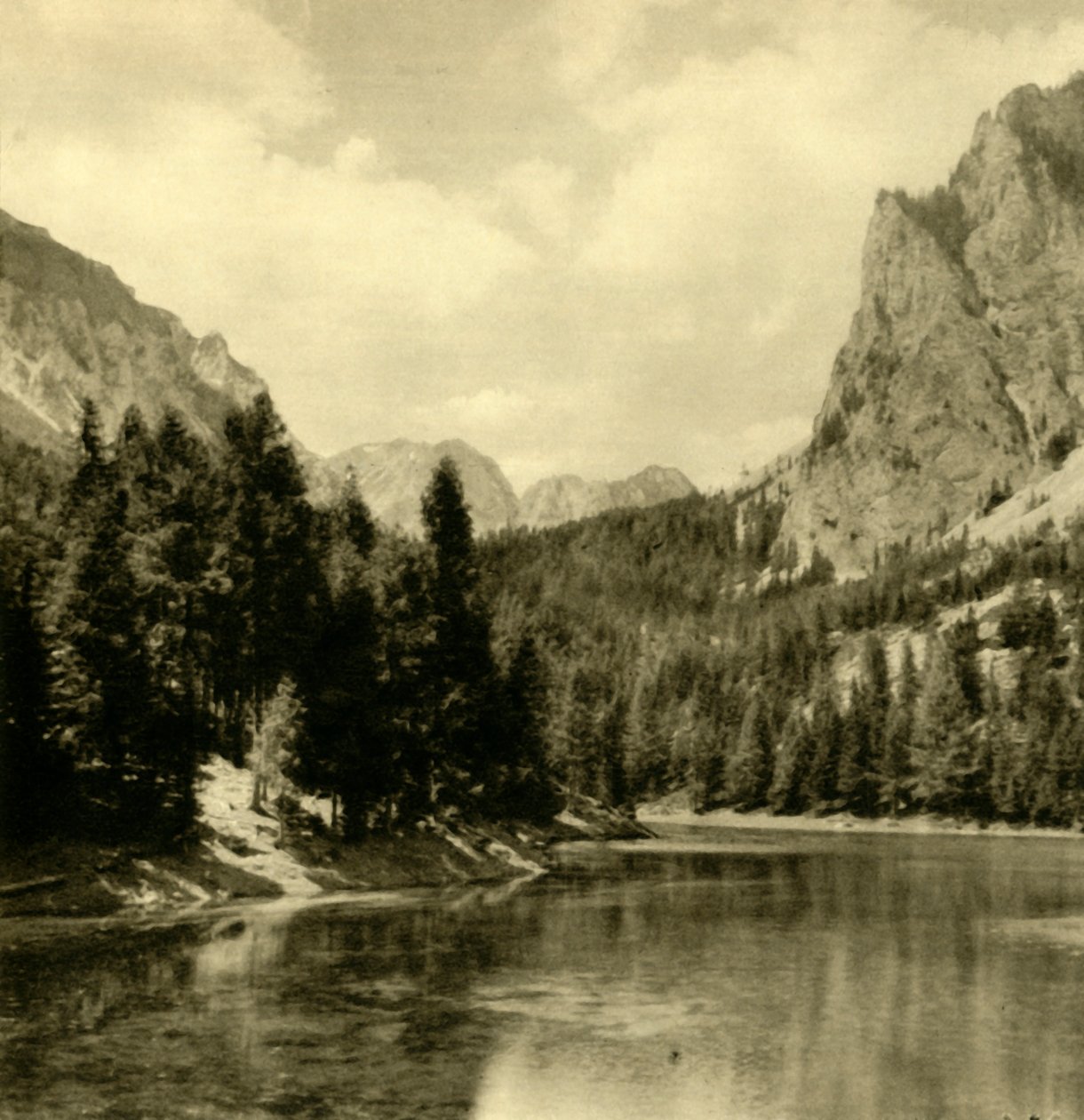 Grüner See, Steiermark, Österrike, c1935. av Unbekannt