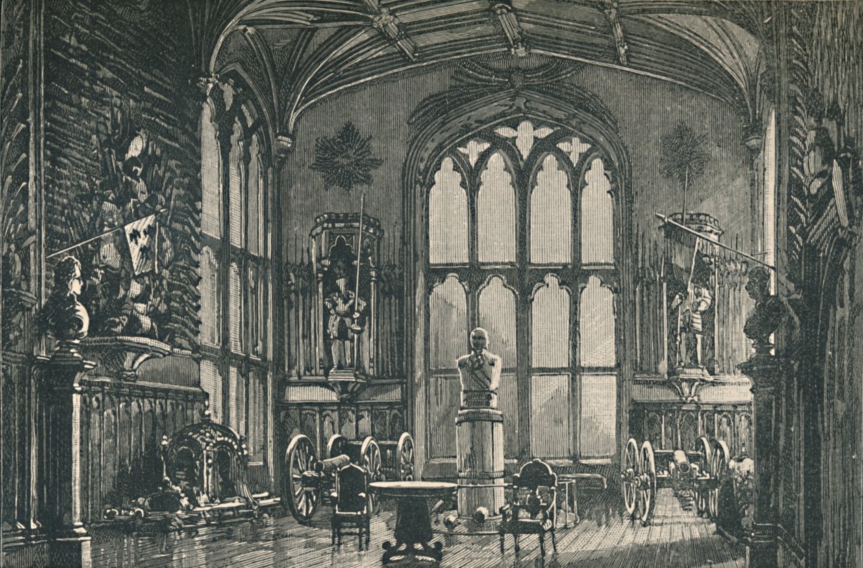 Vaktrummet, eller vapenhuset, 1895 av Unbekannt
