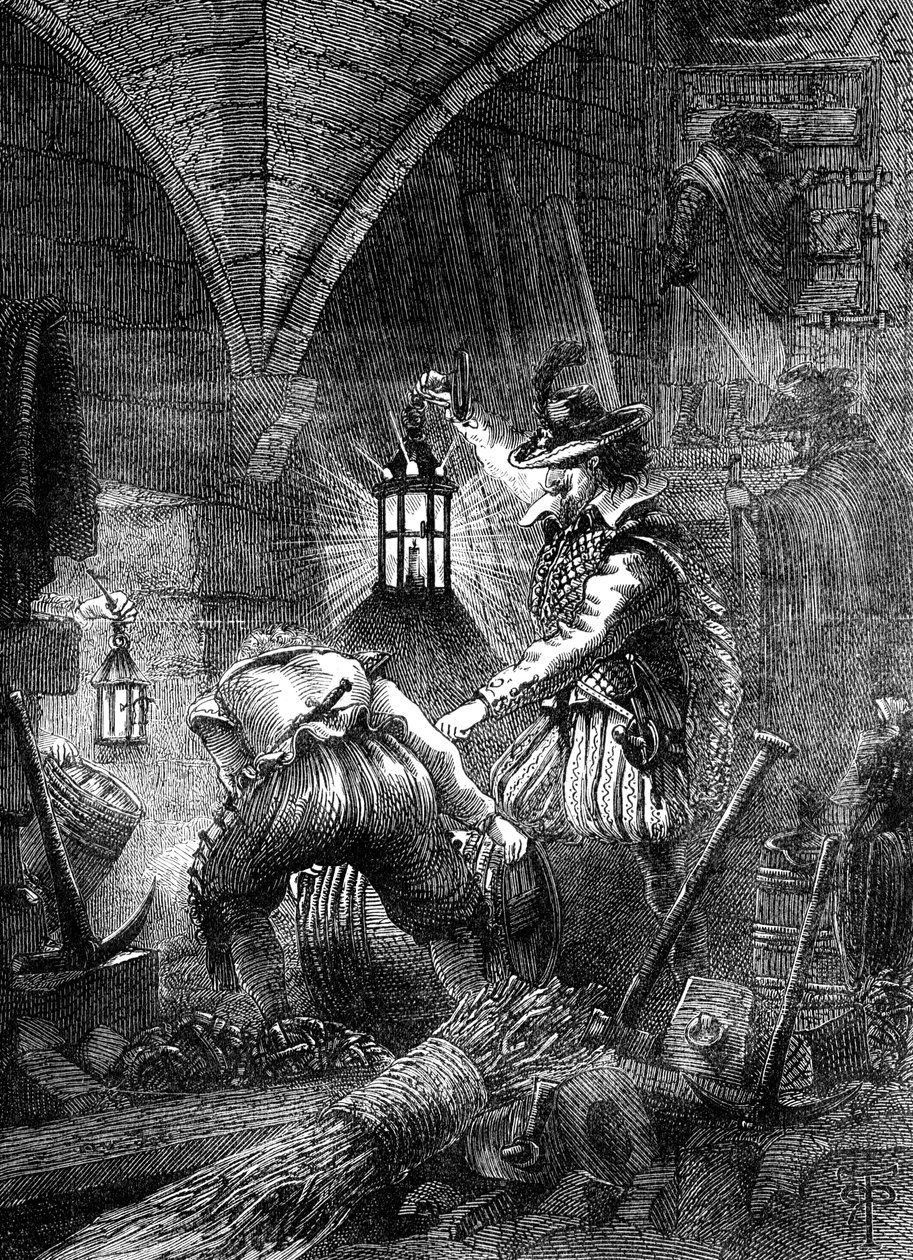 Gunpowder Plot-konspiratörerna på jobbet, c1902 av Unbekannt