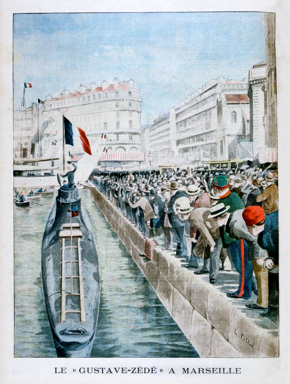 Gustave-Zede anländer till Marseille 1901 av Unbekannt