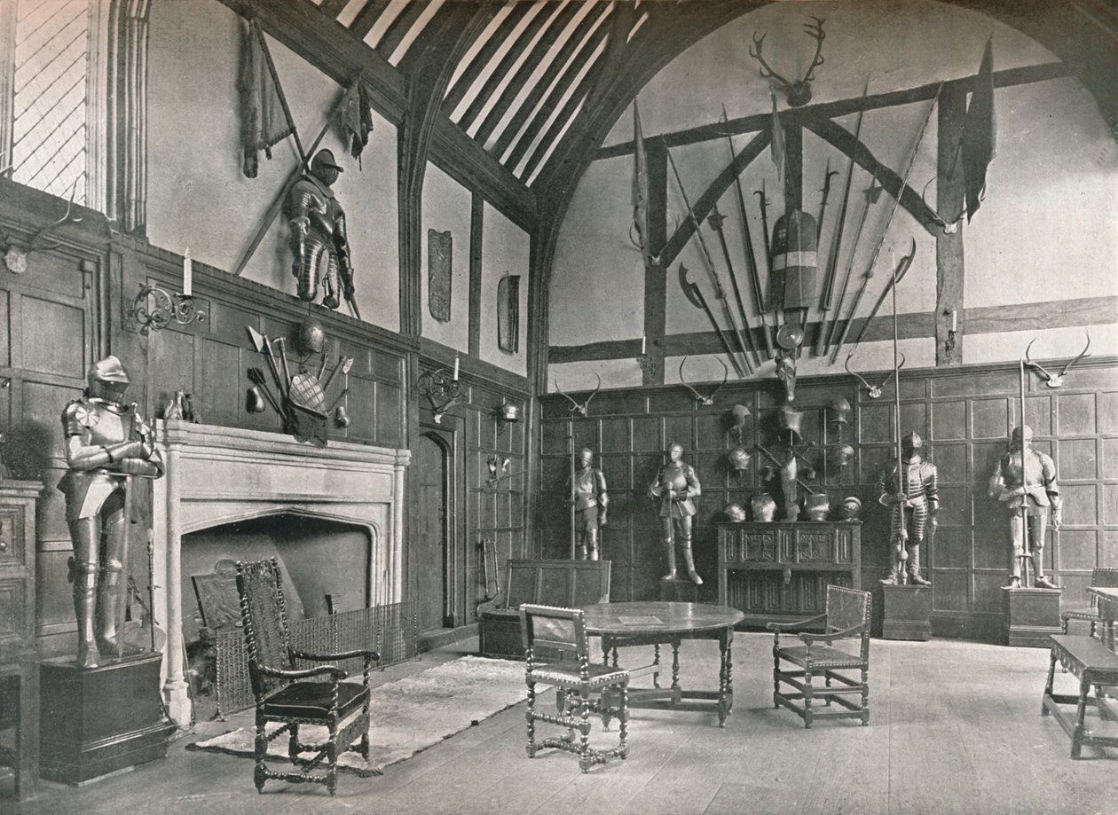 The Hall at Ockwells Manor, 1905 av Unbekannt