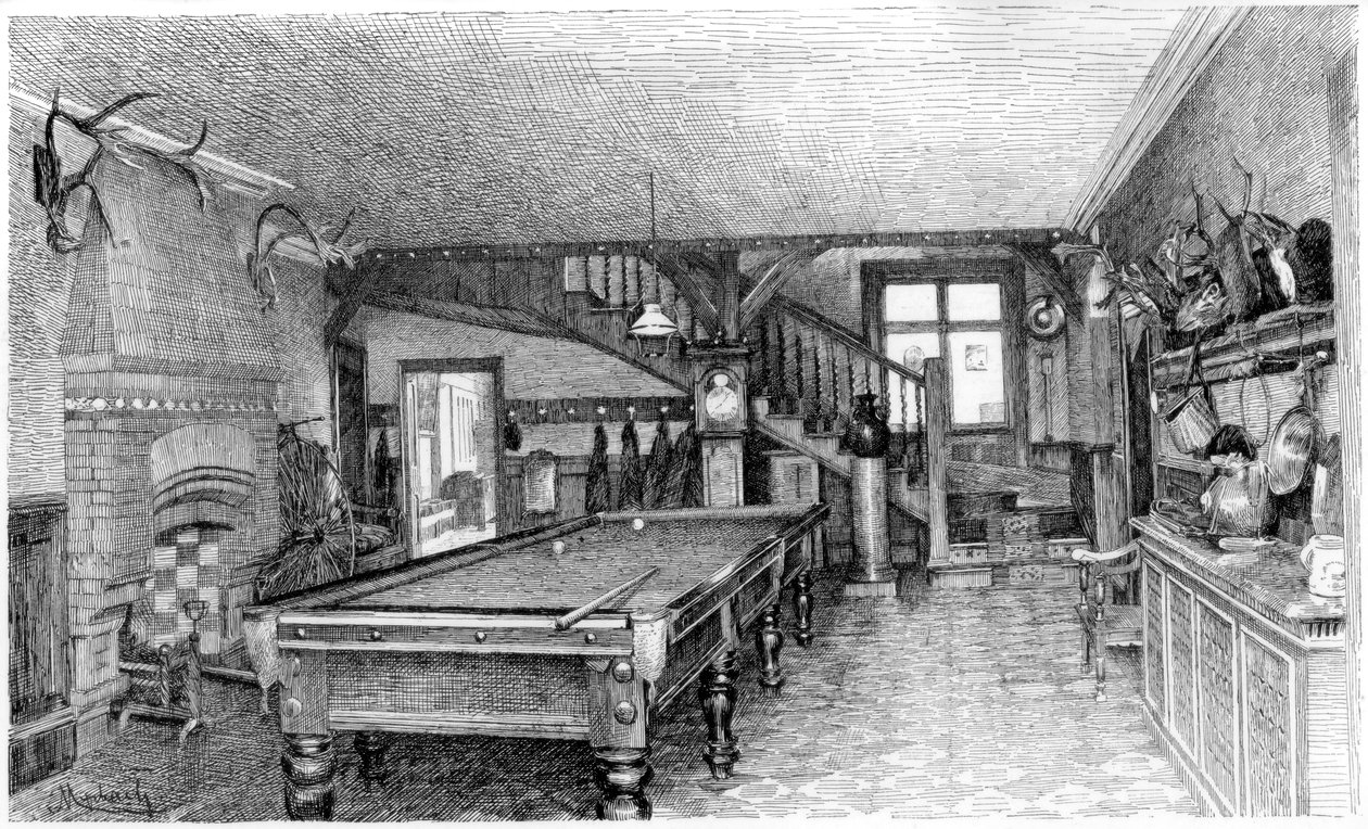 Salen i Silverbeck, c1880-1882 av Unbekannt