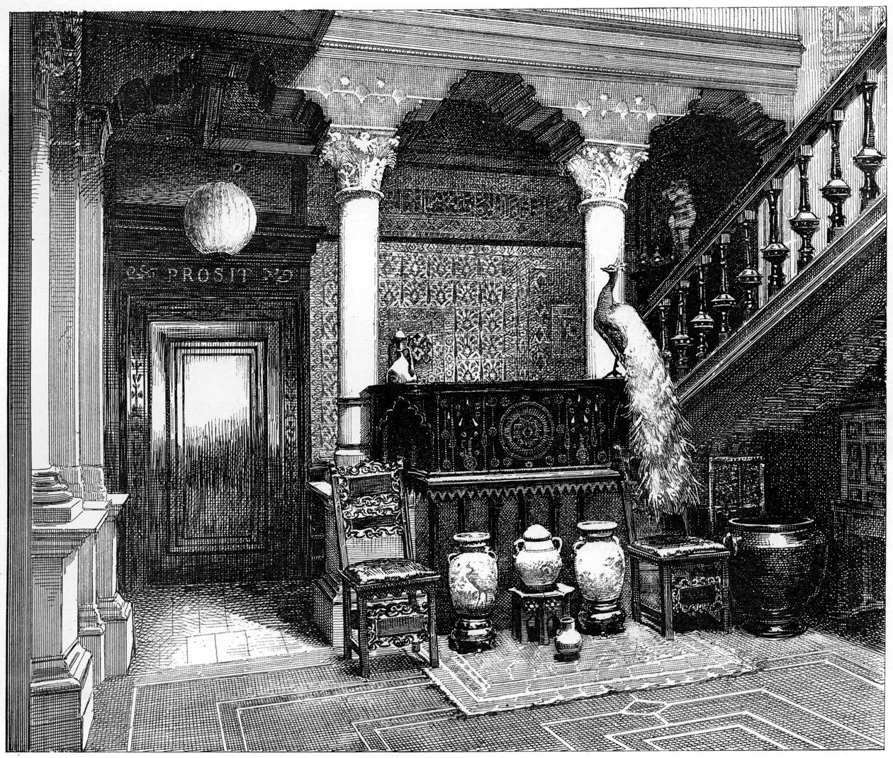 Hallen, c1880-1882 av Unbekannt