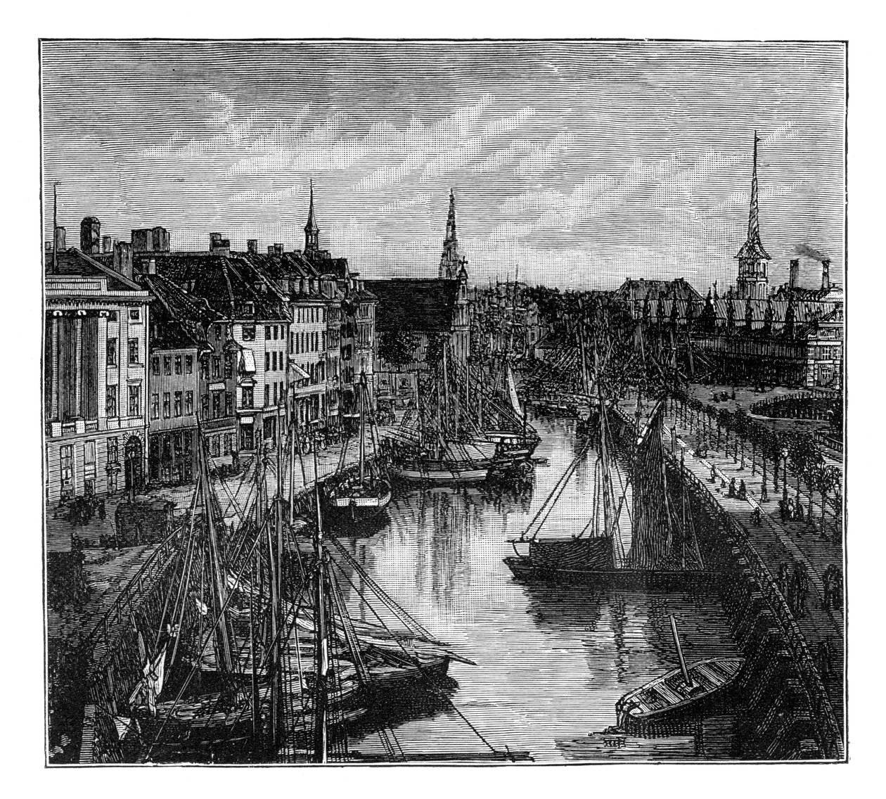 Hamnen, Köpenhamn, Danmark av Unbekannt