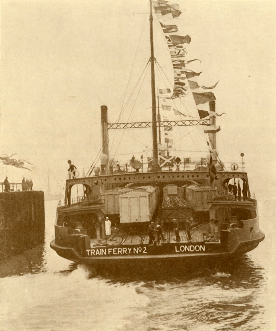 Harwich-Zeebrugge tågfärja, c1930. av Unbekannt