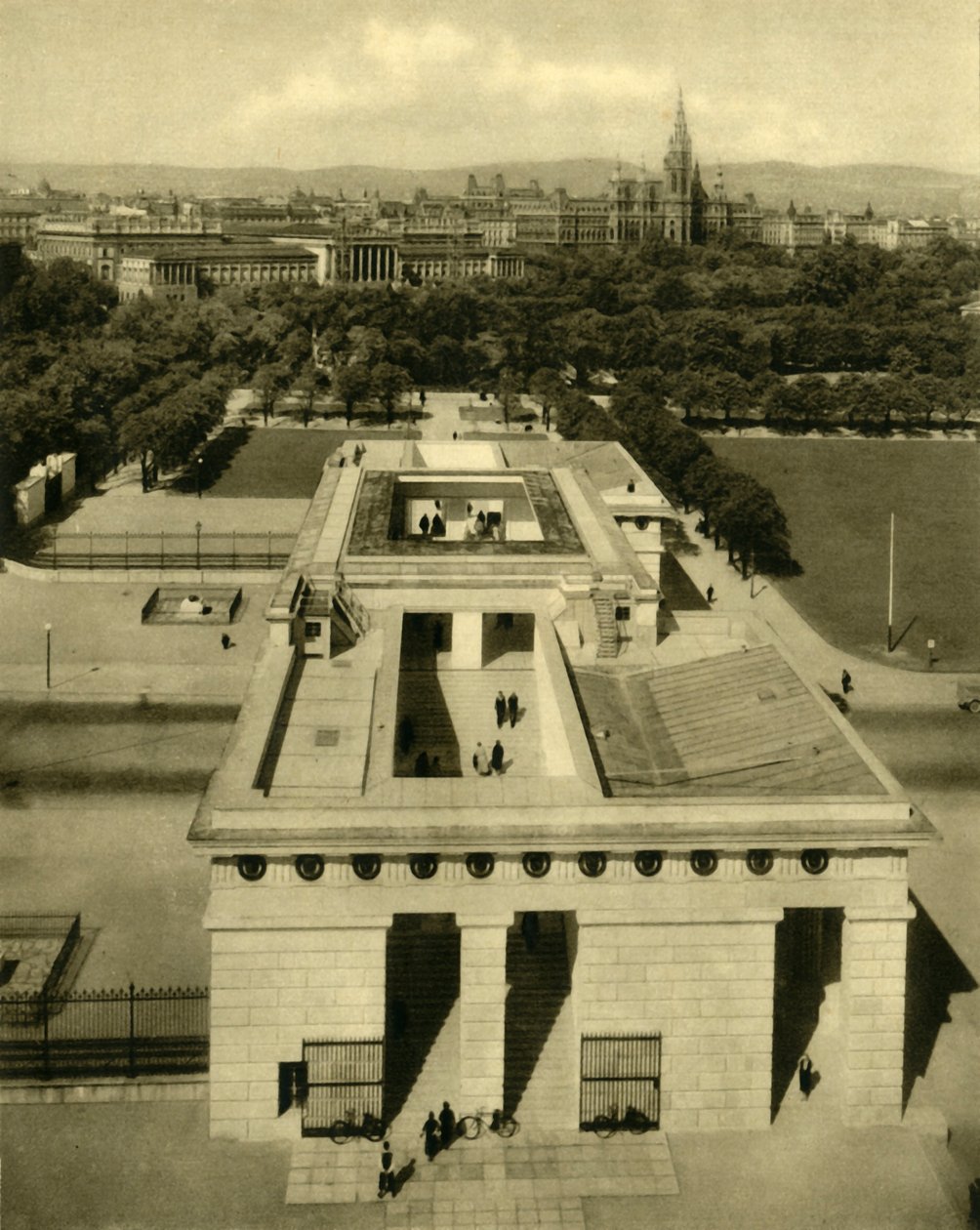 Hjältemonumentet, Wien, Österrike, c1935. av Unbekannt