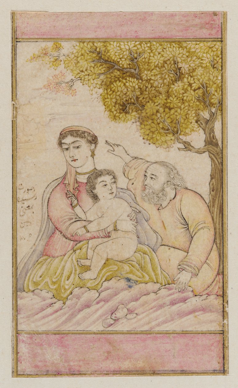 Den heliga familjen efter europeisk design, 1600-talet. av Unbekannt