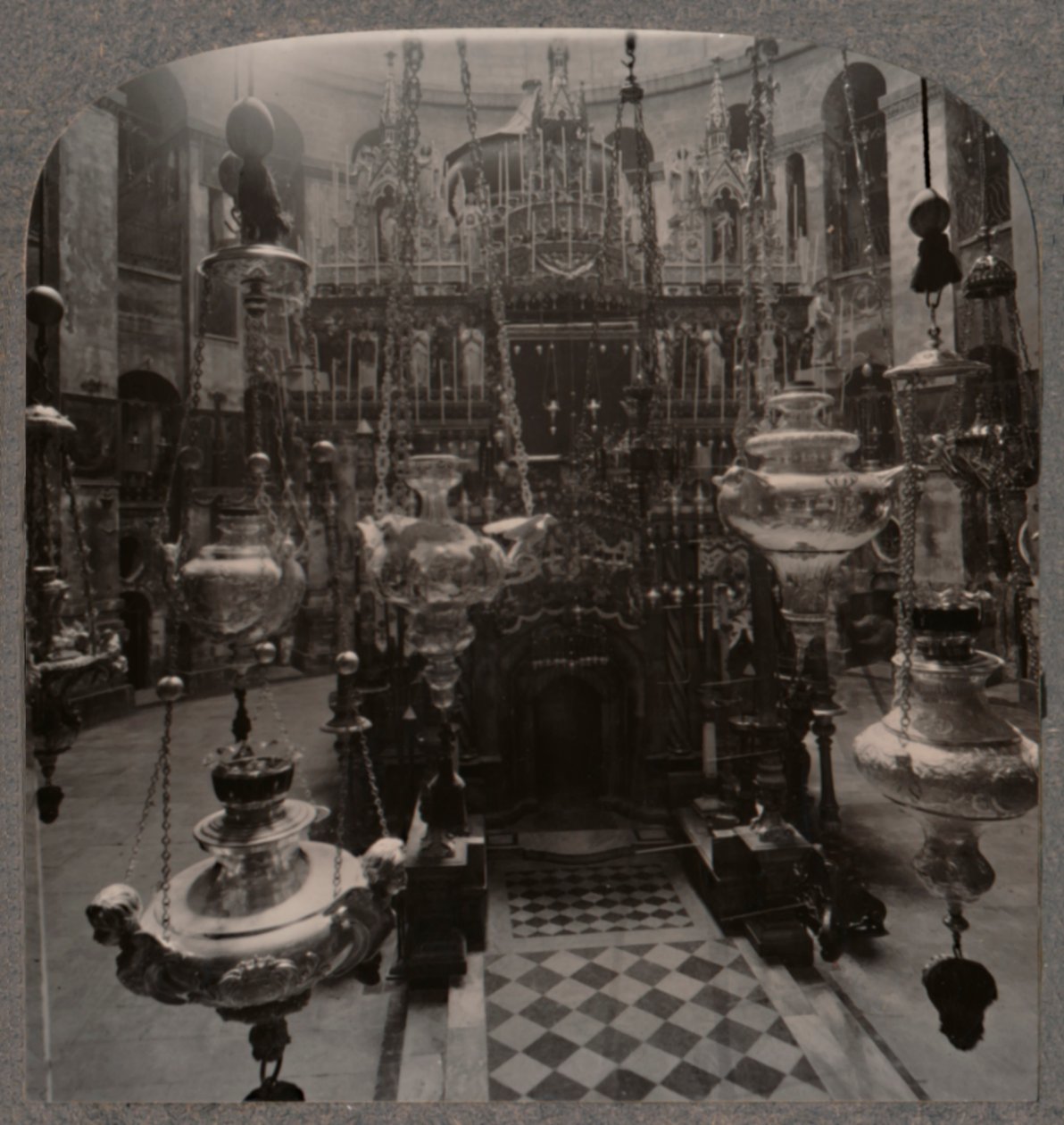 Heliga gravskyrkan, Jerusalem, ca 1900 av Unbekannt
