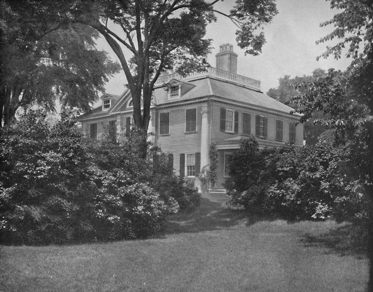 The Home of the Poet Longfellow, Cambridge, Mass., c1897. av Unbekannt