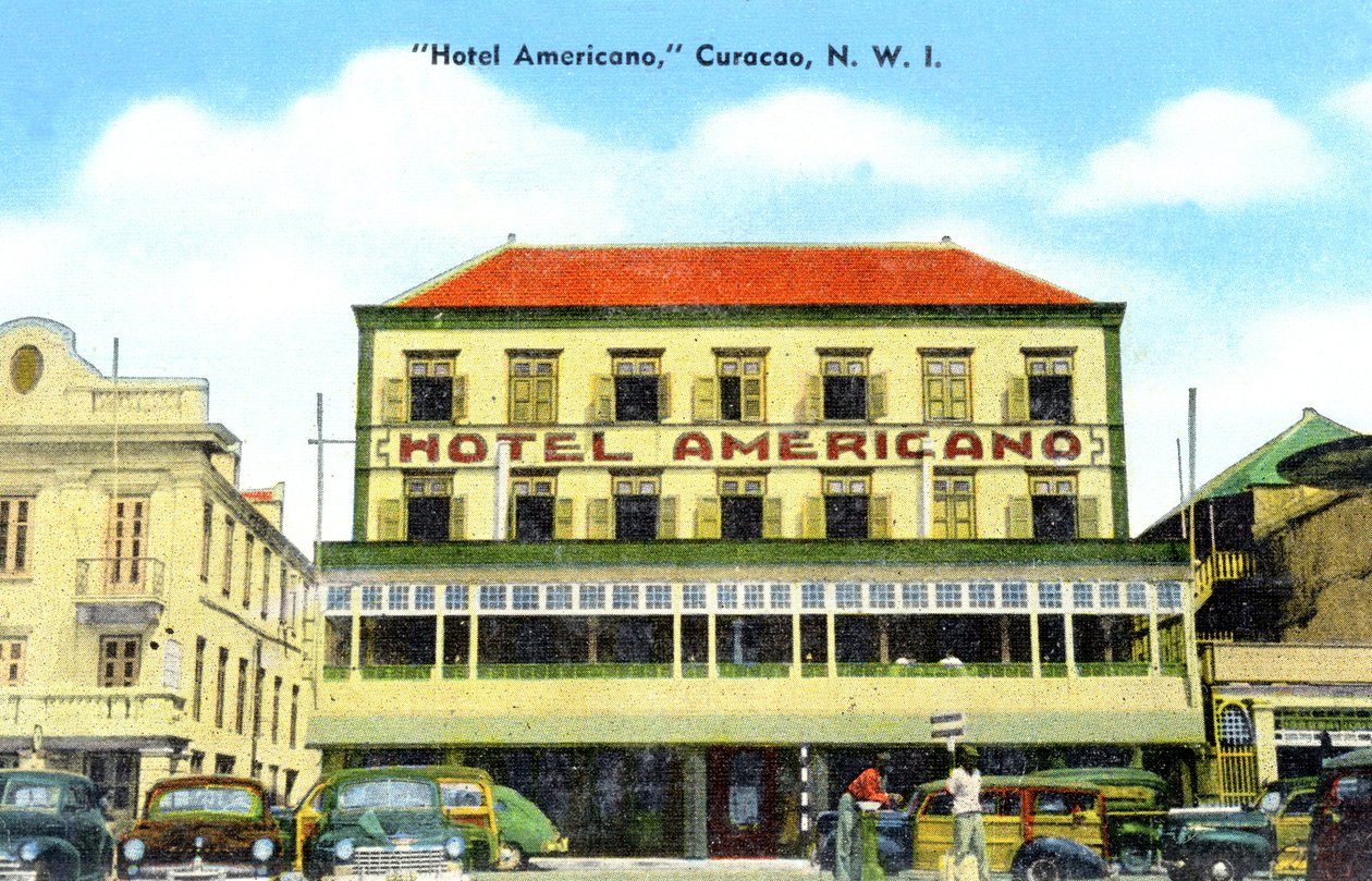 The Hotel Americano, Curacao, Nederländska Antillerna, c1900-talet av Unbekannt