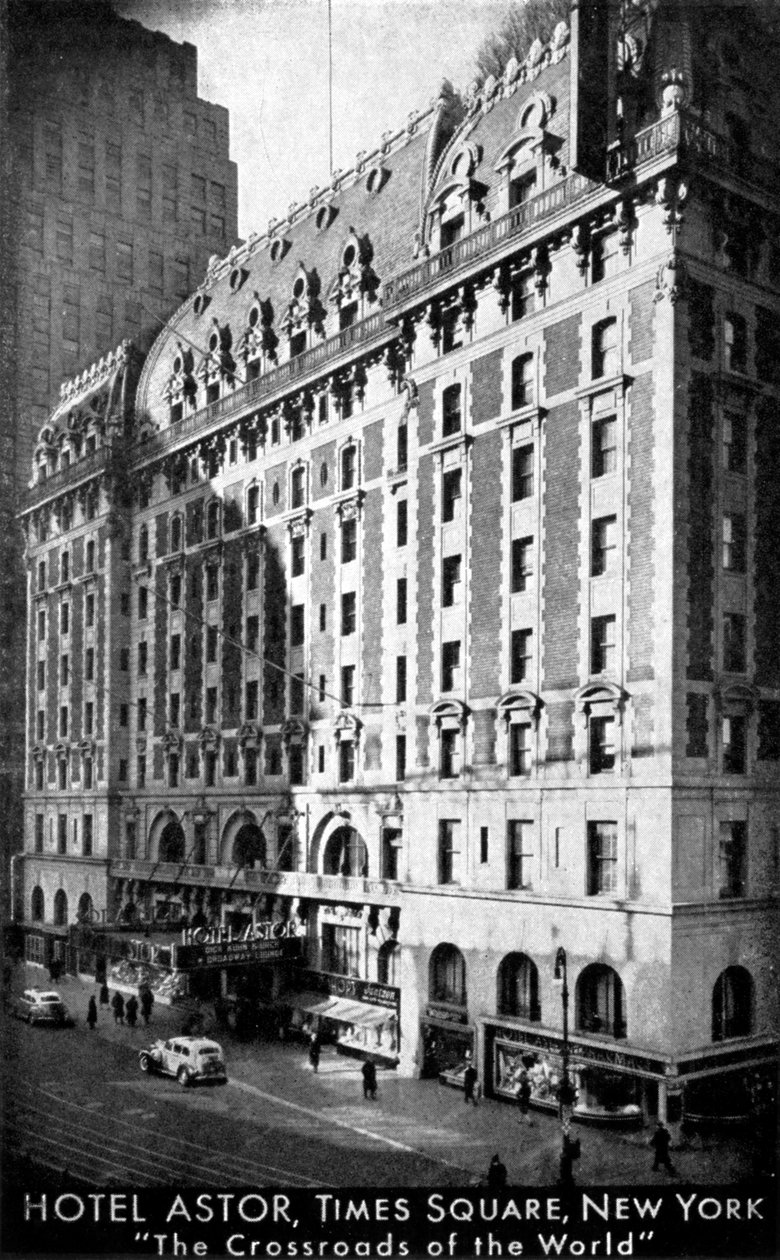Hotel Astor, Times Square, New York, c1930-talet av Unbekannt