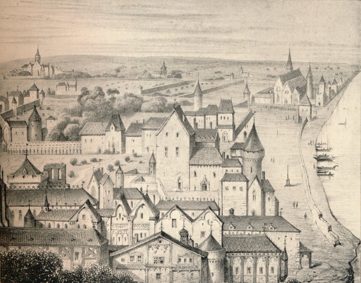 Hotel St Paul på 1300-talet, 1915 av Unbekannt