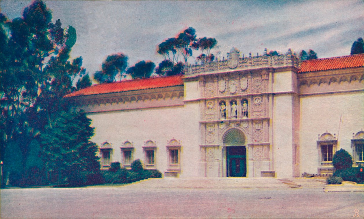 The Imposing Doorway of Fine Arts Gallery, c1935 av Unbekannt