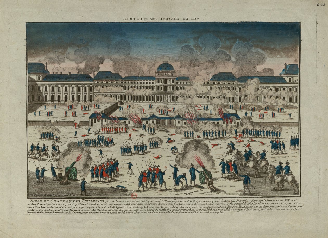 Upproret den 10 augusti 1792, 1792. av Unbekannt
