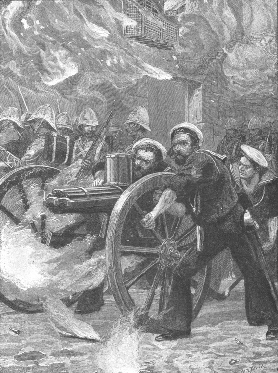 Upproret under Arabi Pasha, 1882: The Bluejackets rensar gatorna..., 1901. av Unbekannt