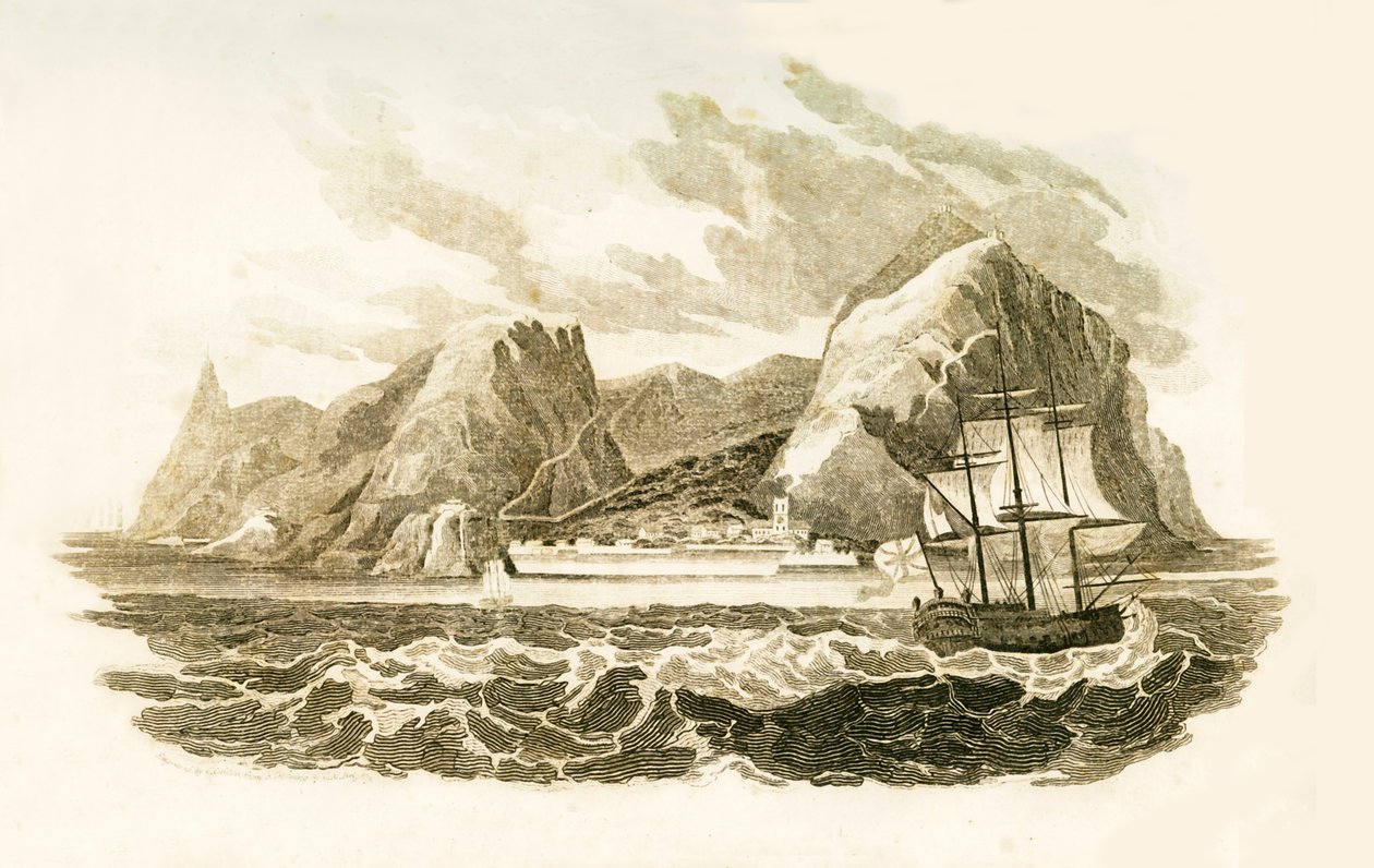 Ön St. Helena, 1816. av Unbekannt