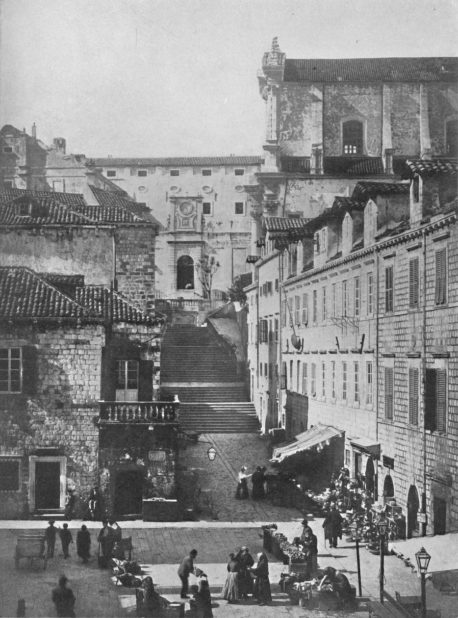 Jesuitkyrkan och militärsjukhuset, Ragusa, 1913 av Unbekannt
