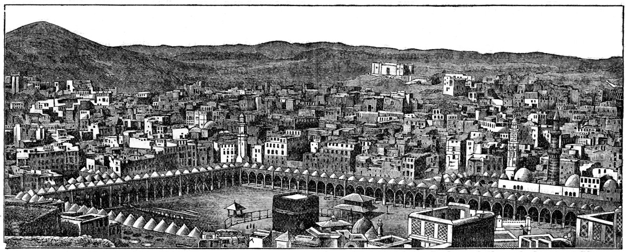 Kaba, Masjid al-Haram-moskén, Mecka, 1877 av Unbekannt