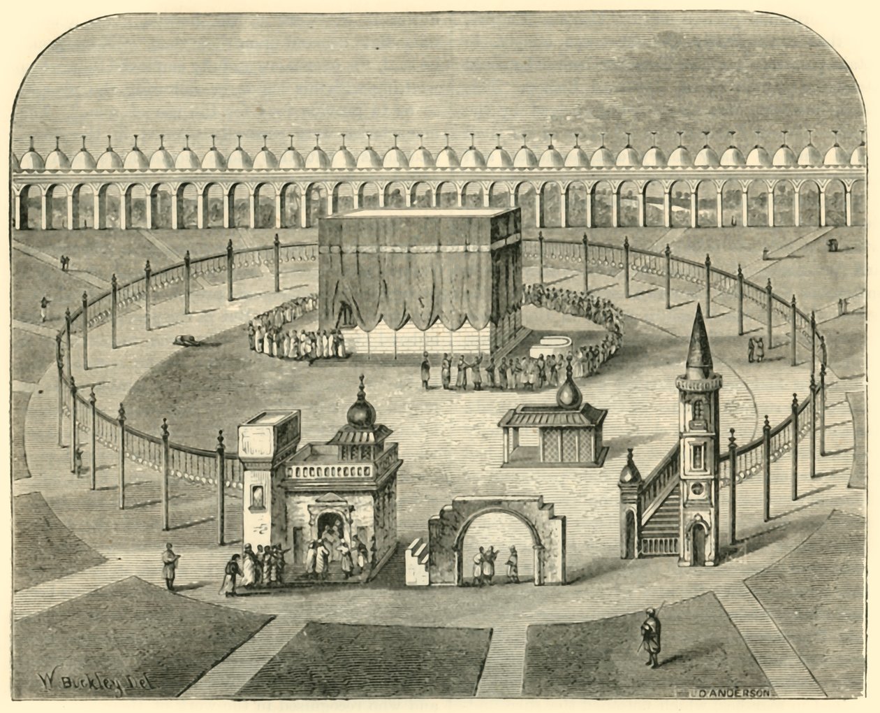 Kaba, Mecka, 1890. av Unbekannt