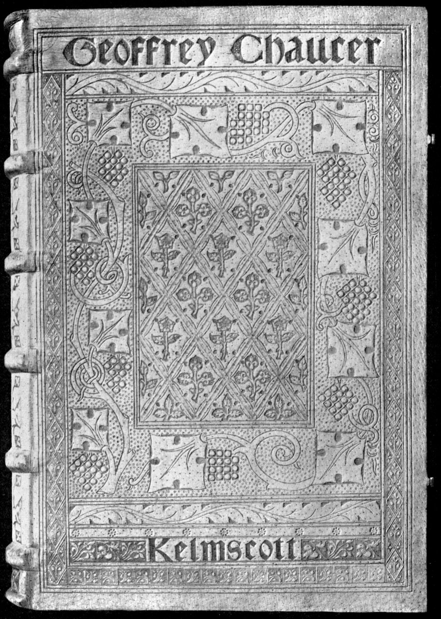 Kelmscott Chaucer, med en speciell bindning av William Morris, 1896 1901 av Unbekannt