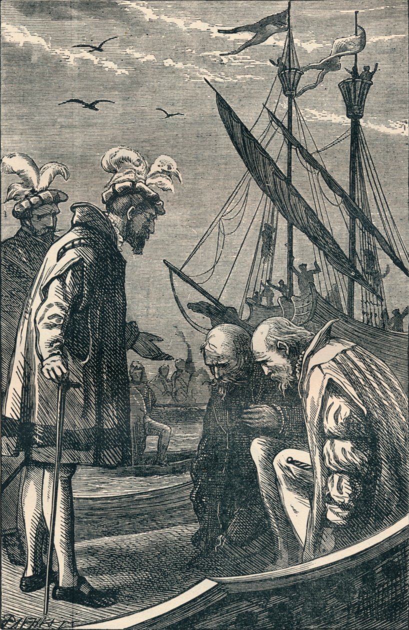Kungen besöker Vasco da Gama, 1904 av Unbekannt