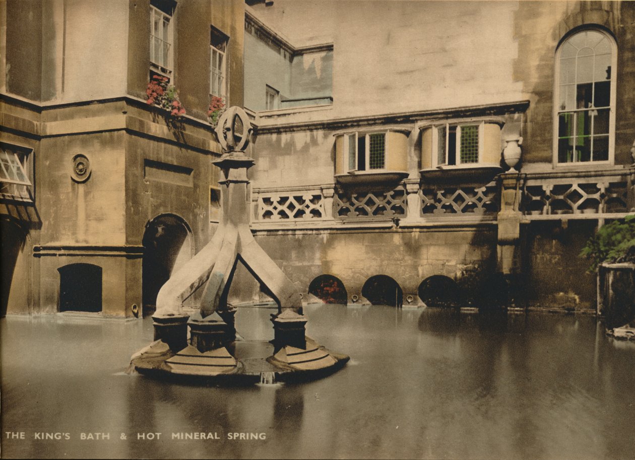 The Kingss Bath & Hot Mineral Spring, Bath, Somerset, c 1925 av Unbekannt