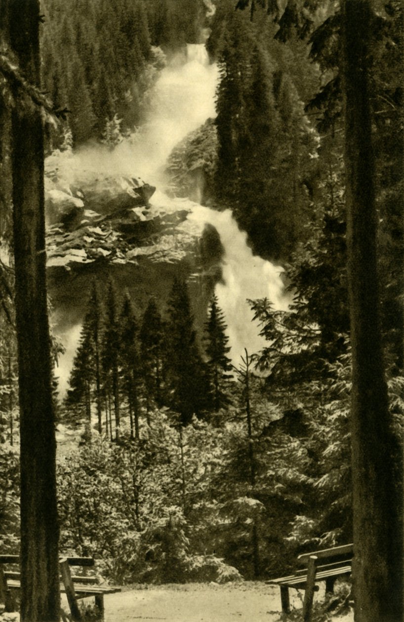 Krimml-vattenfallen, High Tauern National Park, Österrike, c1935. av Unbekannt