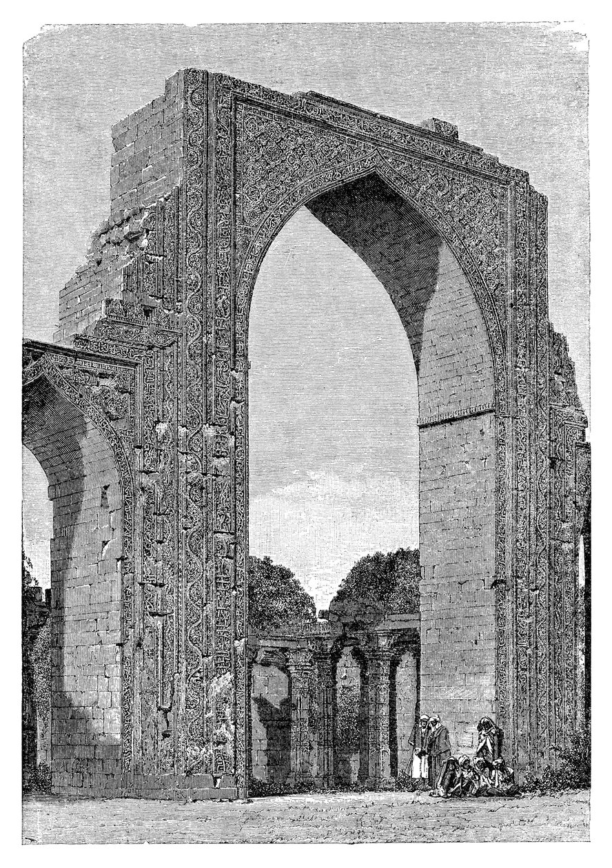 Kutal-moskén, Delhi-distriktet, Indien, 1895 av Unbekannt