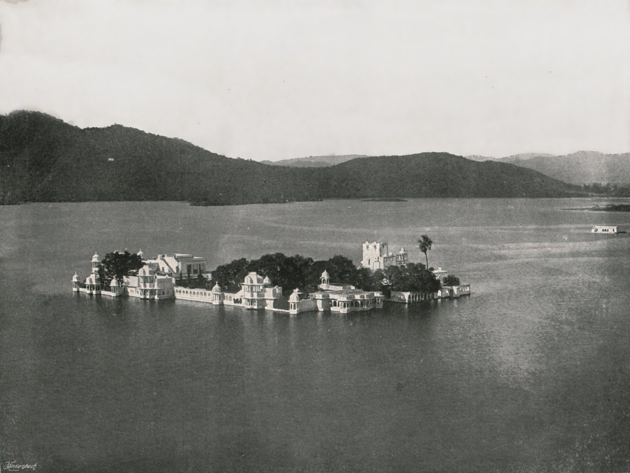 Lake Palace, Udaipur, Indien, 1895. av Unbekannt