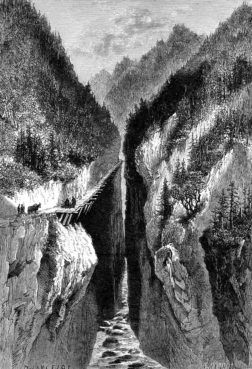 Lantzan-Kiang-Hoggs Gorge, c1890 av Unbekannt