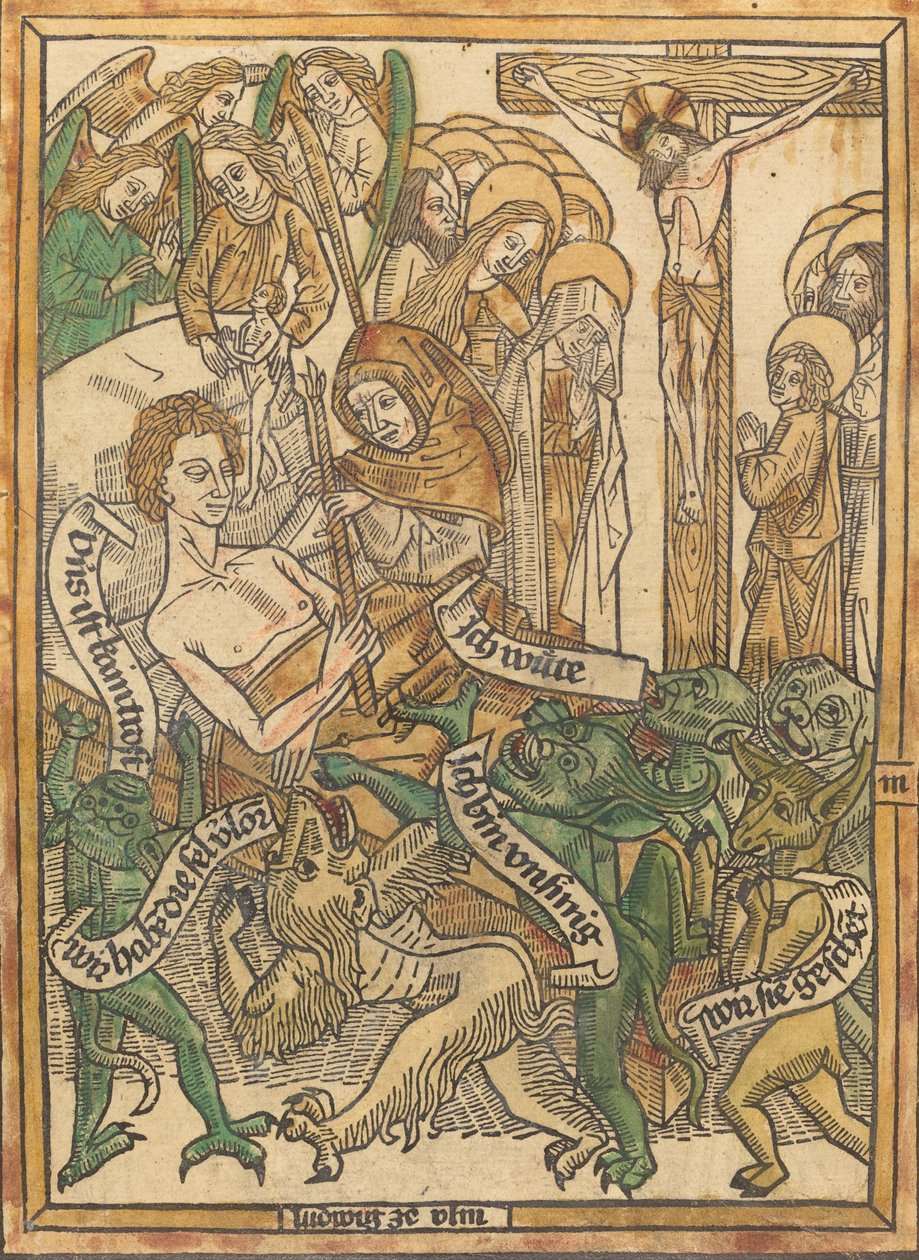 The Last Agony of the Ding Man, ca. 14701475. av Unbekannt
