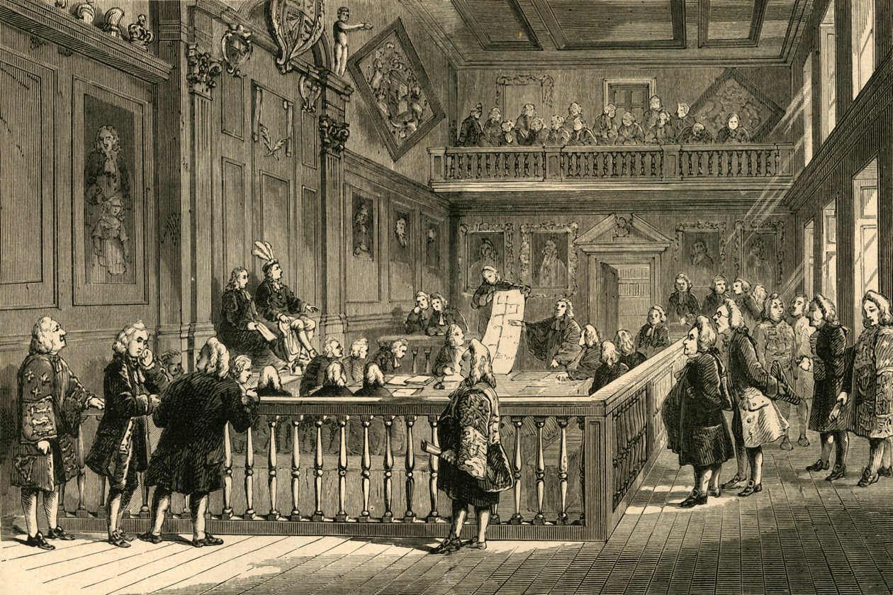 Den sista heraldiska domstolen, 1897. av Unbekannt