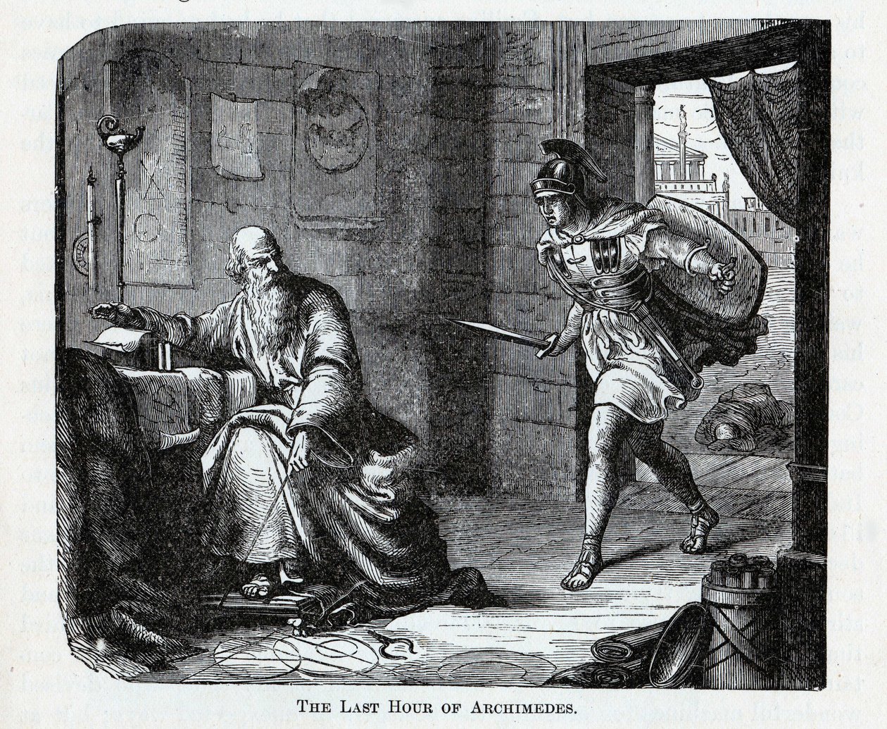 Arkimedes sista timme, 1882 av Unbekannt