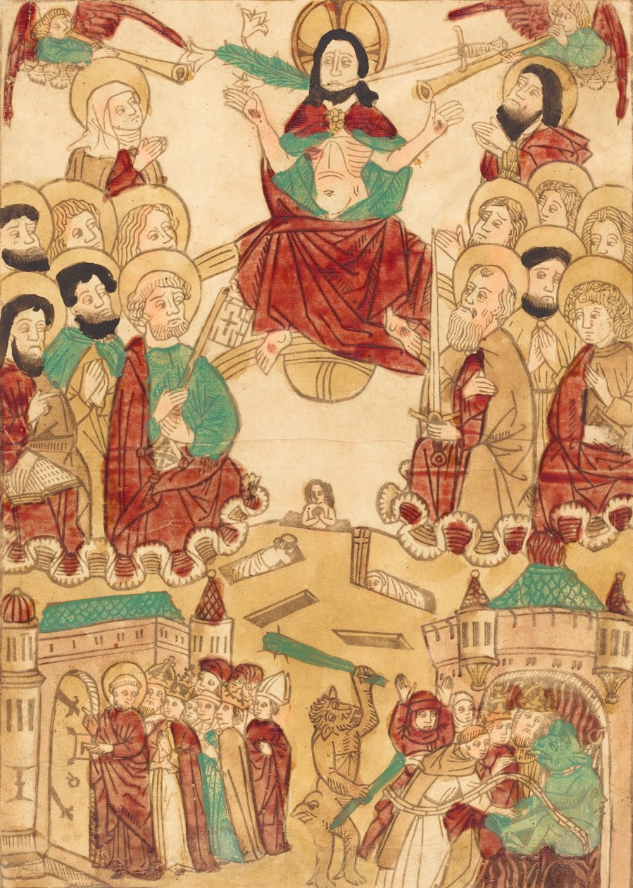 Den sista domen med apostlarna, ca. 1460. av Unbekannt