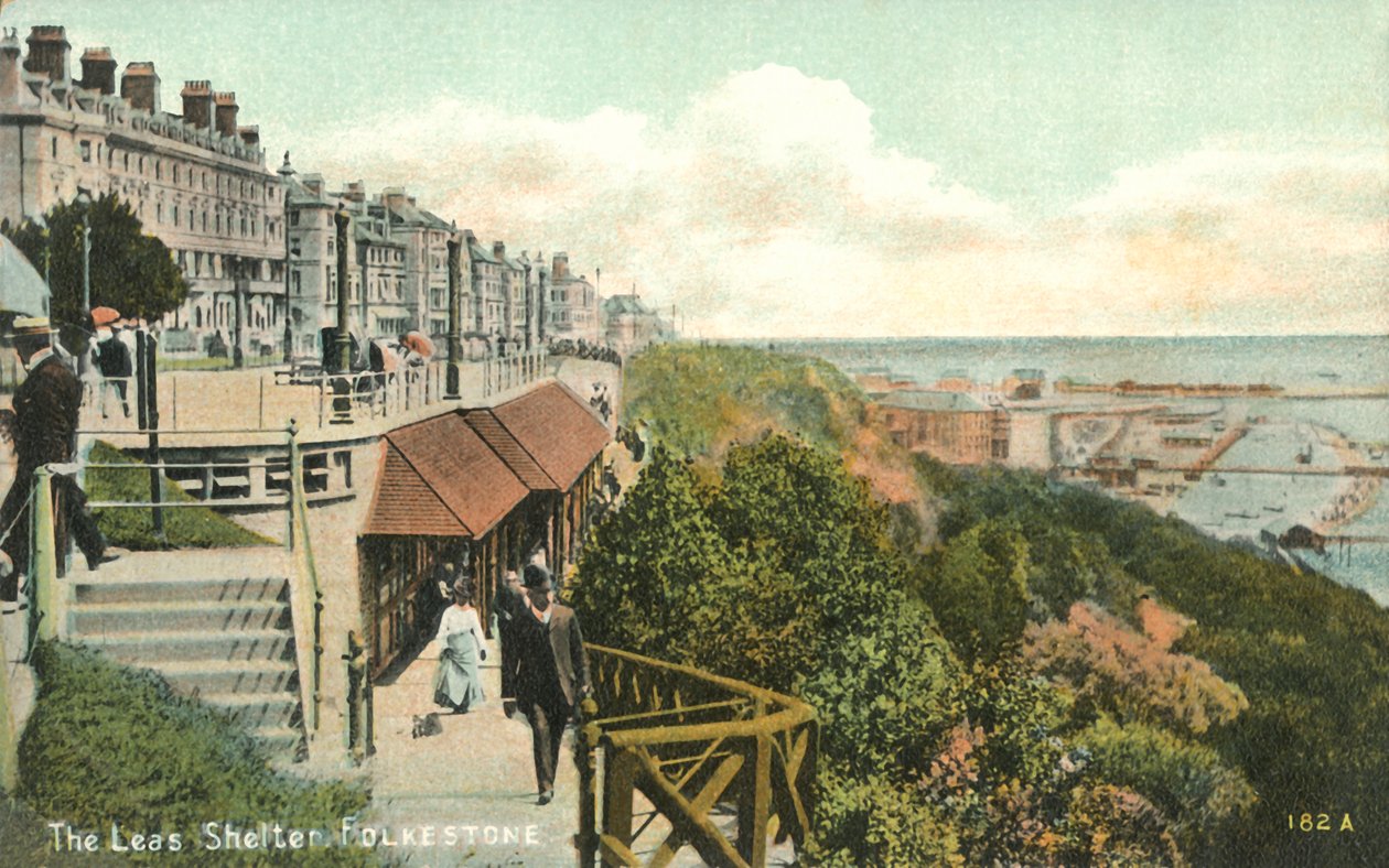 Leas Shelter, Folkestone, 1900-talet. av Unbekannt