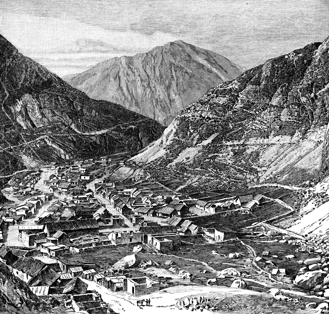 Lima-Oroya-järnvägen, Peru, 1895 av Unbekannt
