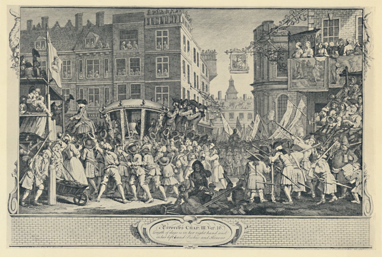 Lord Mayors Show. Ur Serien Industri och Idleness, 1747, 1920 av Unbekannt