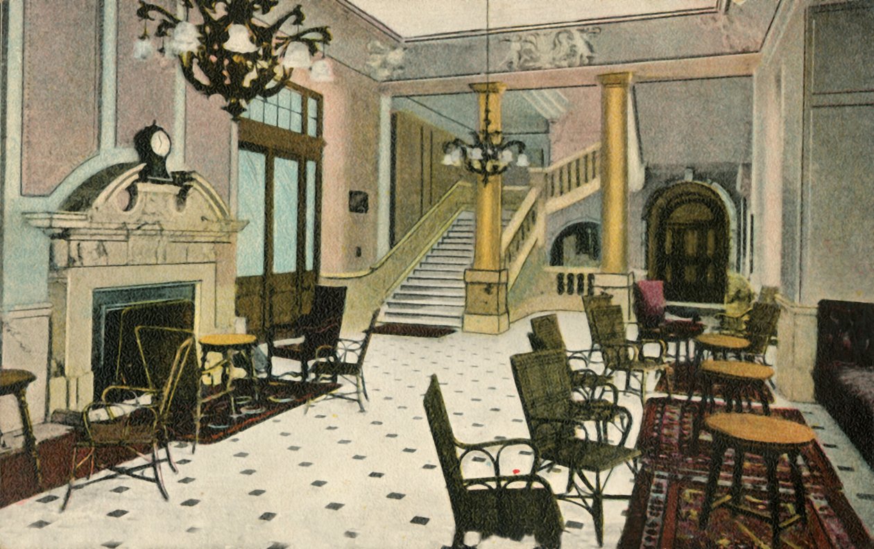 The Lounge, Abercorn Rooms, Liverpool Street Hotel, c1907. av Unbekannt