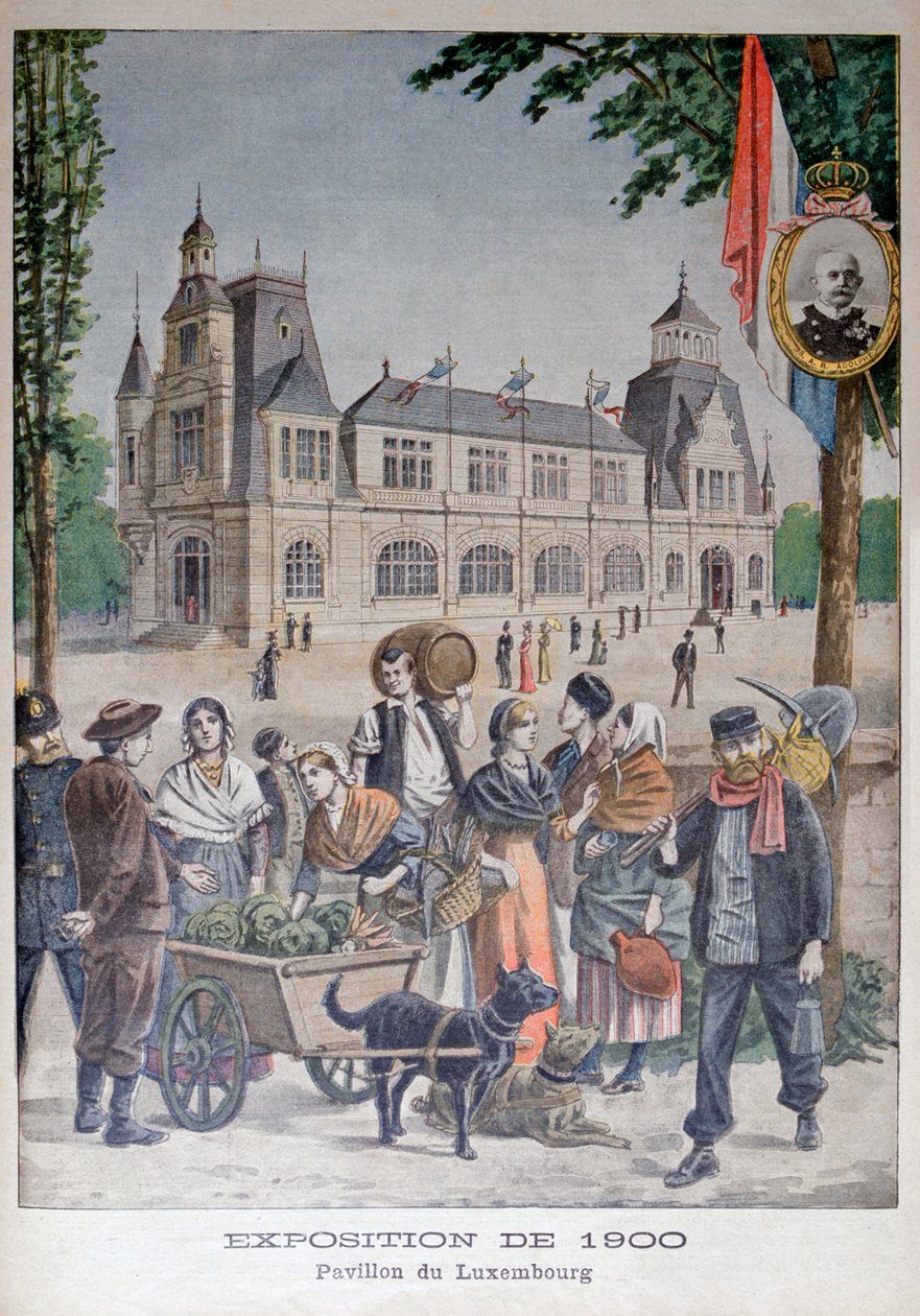 Luxemburgpaviljongen vid världsutställningen 1900, Paris 1900 av Unbekannt
