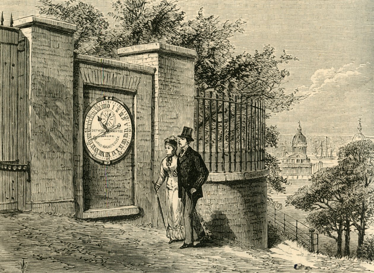 Den magnetiska klockan, Greenwich Observatory, c1840, c1878. av Unbekannt