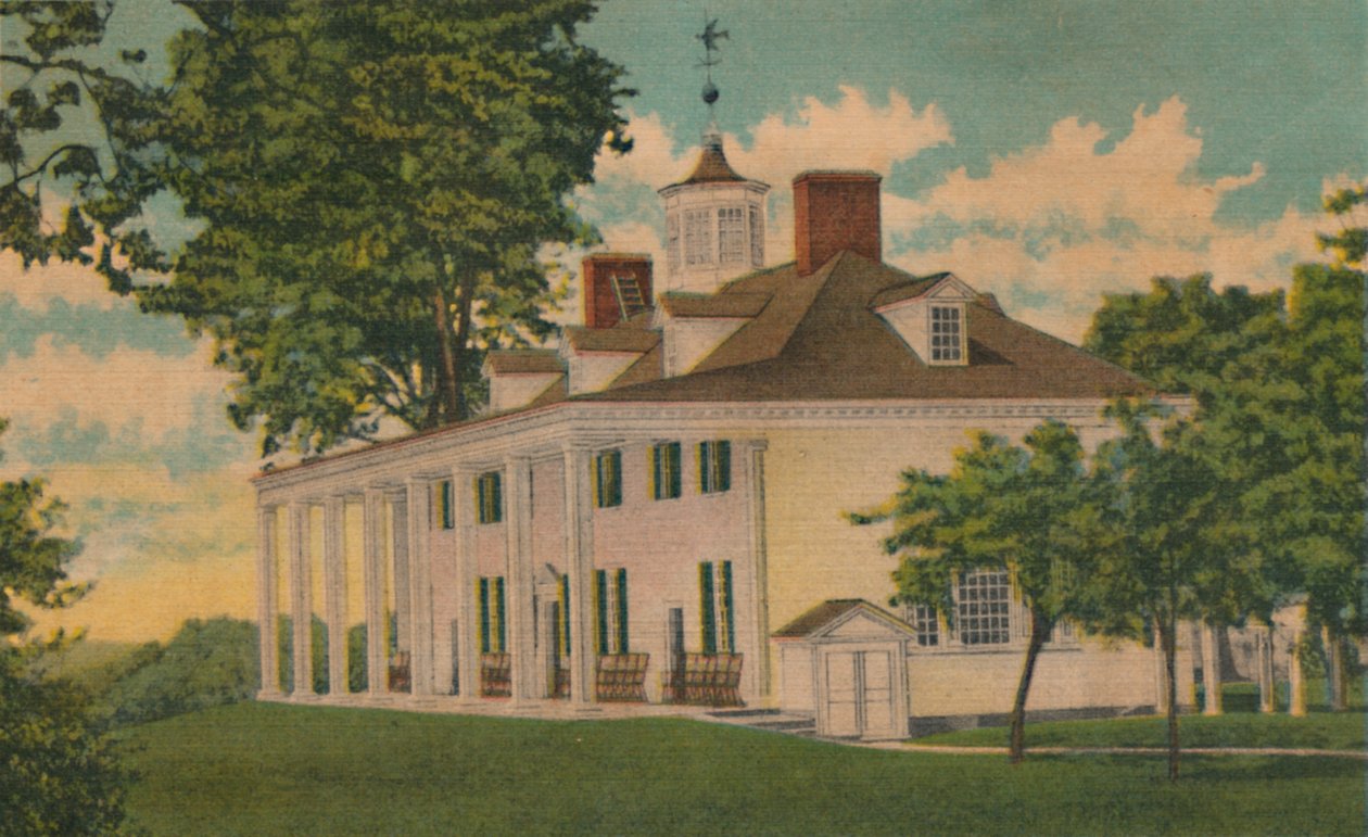 The Mansion, med utsikt över Potomac, 1946 av Unbekannt