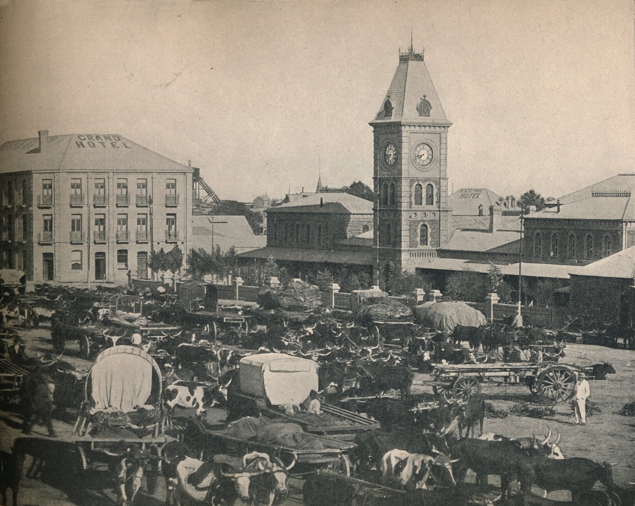 The Market, Kimberley, c1900. av Unbekannt