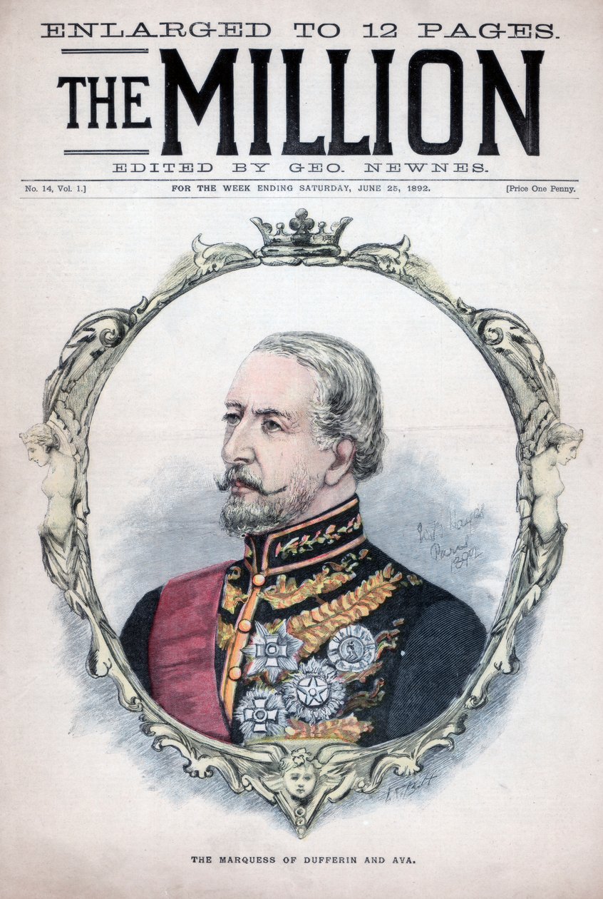Markisen av Dufferin och Ava, 1892 av Unbekannt