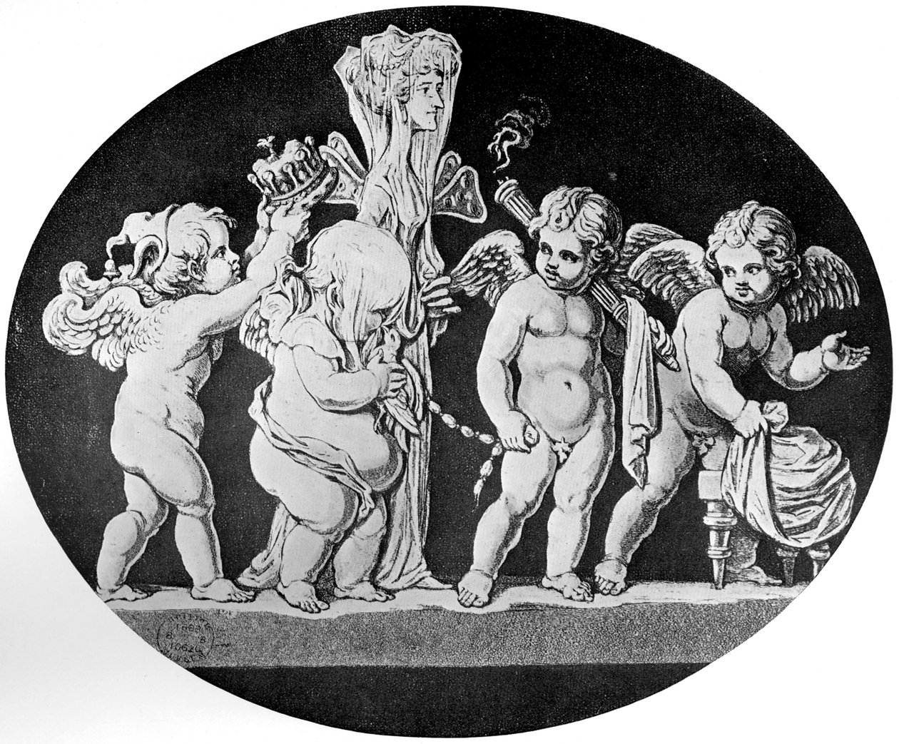 Amors och Psyches äktenskap, 1797 av Unbekannt