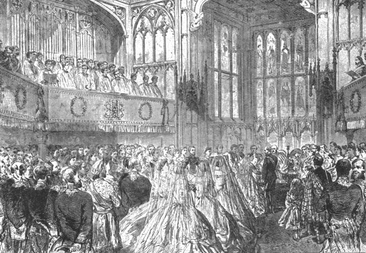 Prinsessan Helenas äktenskap med prins Christian av Schleswig-Holstein...1866, 1901. av Unbekannt